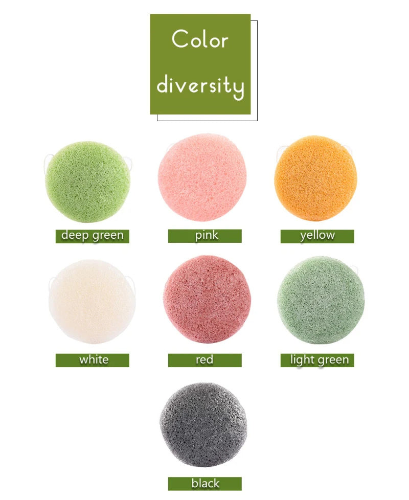 Konjac Sponge For Washing Face Round Konjac Konnyaku