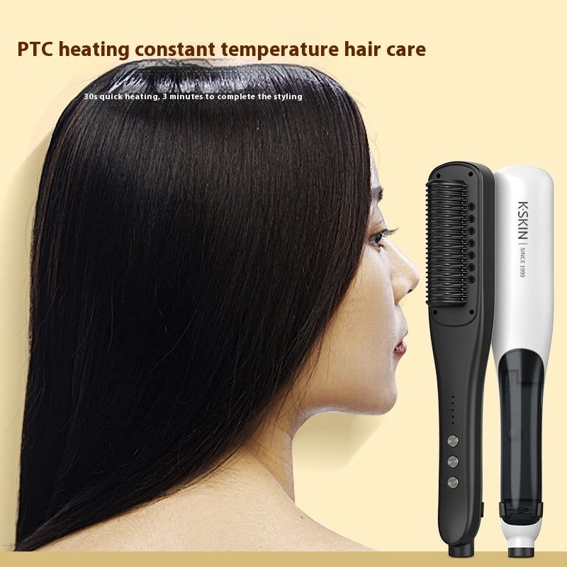 Golden Rice Golden Rice Steam Straight Hair Comb Hydrating Hair Care Natural Anti-frizz Steam Splint Water Light Hair Straightening Tool Moisturizing